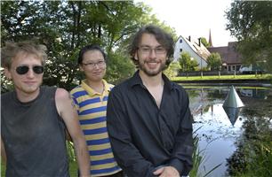 Sieger Samuel Fath (rechts) mit Mihyun Hwang und Yaroni Bekker